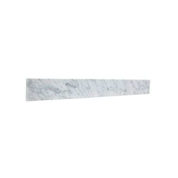 30 in. White Cararra Marble Backsplash