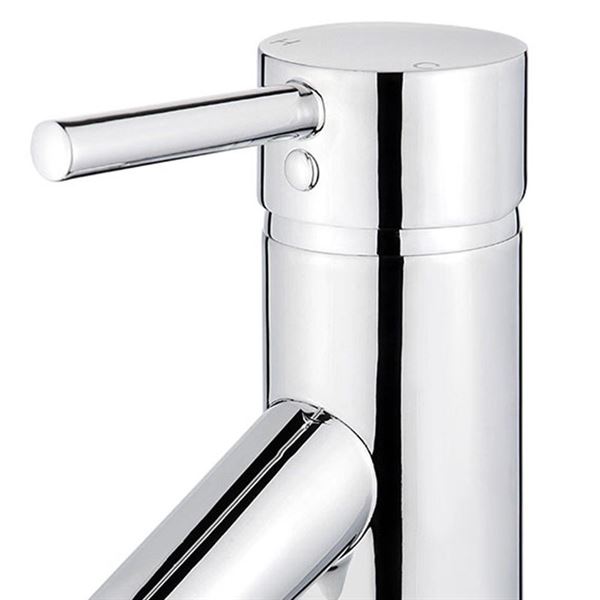 Malaga Single Handle Bathroom Vanity Faucet in Polished Chrome Finish