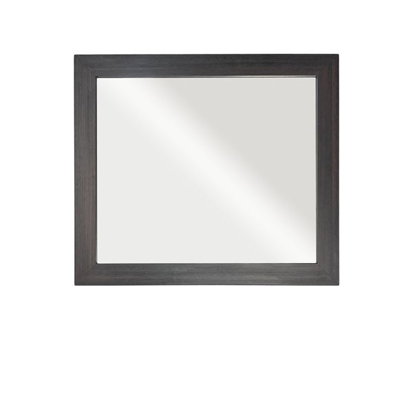 26 in. Rectangle Framed Mirror in Dark Gray RG Finish