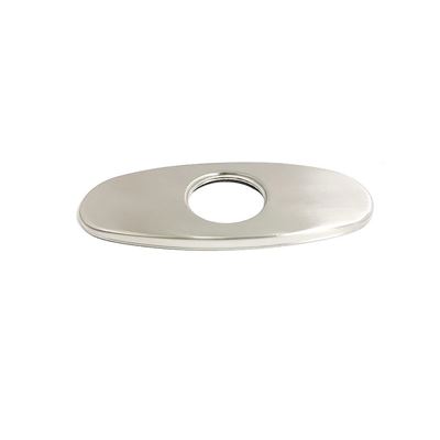 Verona 6 in. Stainless Steel Faucet Deck Plate