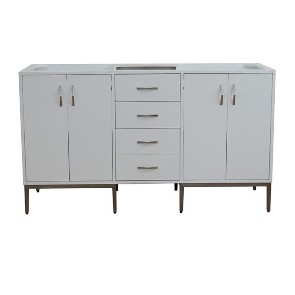 60 in. Double Vanity in White Finish - Cabinet Only, Tivoli Collection