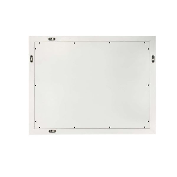 24 in. Wood Frame Mirror in White