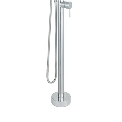 Alona Single-Handle Floor-Mount Freestanding Tub Faucet with Hand Shower in Chrome Finish