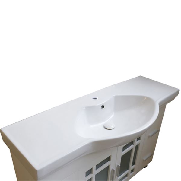 48 in Single Sink Vanity-Wood-White