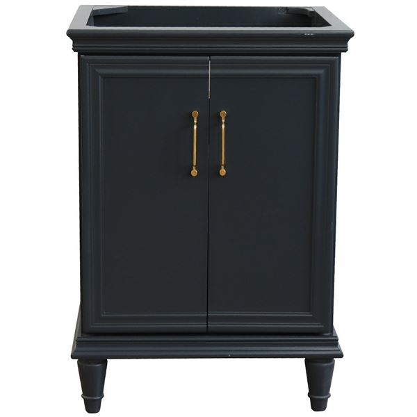 24" Single vanity in Dark Gray finish- cabinet only