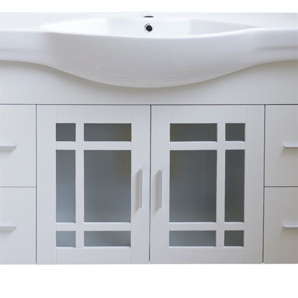 48 in Single Sink Vanity-Wood-White