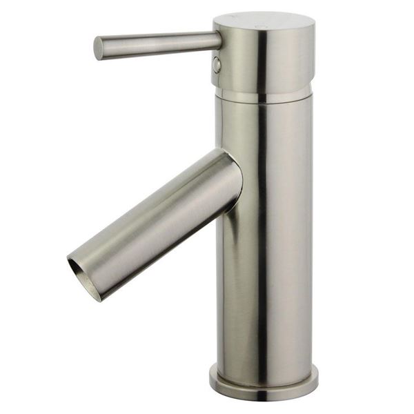 Malaga Single Handle Bathroom Vanity Faucet 10198-BN-W