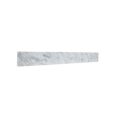 30 in. White Cararra Marble Backsplash