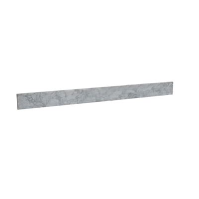 35 in. White Carrara Marble Backsplash