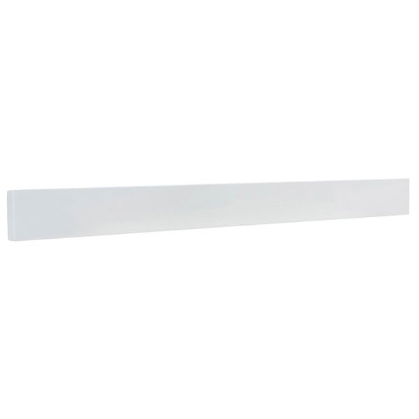 61 in. White Quartz Backsplash