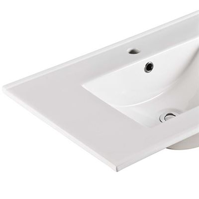 30 in. Single Sink Ceramic Top Single Hole