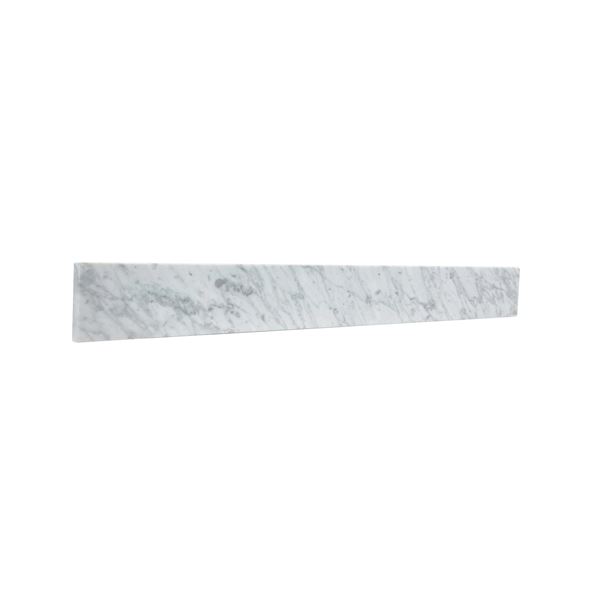 35.4 in. White Marble Backsplash