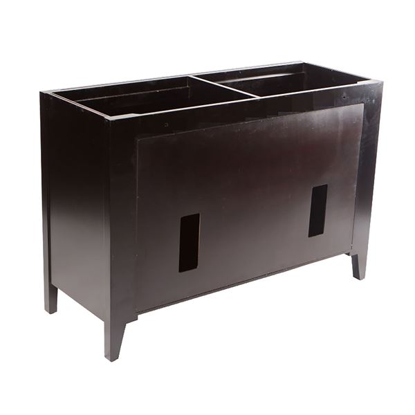 48 in. Double Sink Vanity with Dark Espresso Finish with Ceramic Top