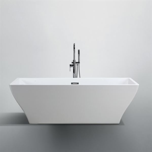 Messina 71 in. Freestanding Bathtub in Glossy White