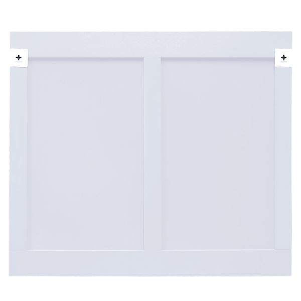 Solid wood frame mirror-white