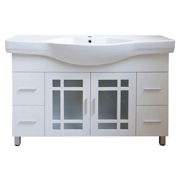 48 in Single Sink Vanity-Wood-White