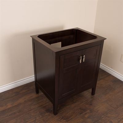 29 in Single sink vanity-wood-sable walnut cabinet only