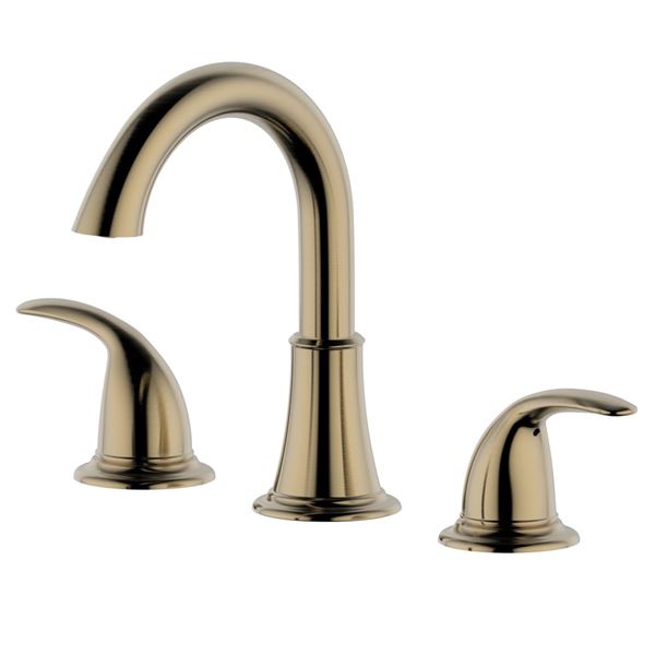 Karmel Double Handle Widespread Bathroom Faucet S8227-8-GD-WO