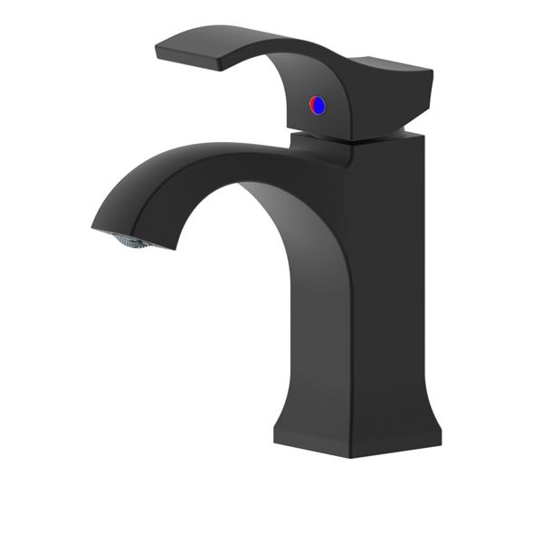 Kediri Single Handle Bathroom Faucet S8352-1-MB-WO