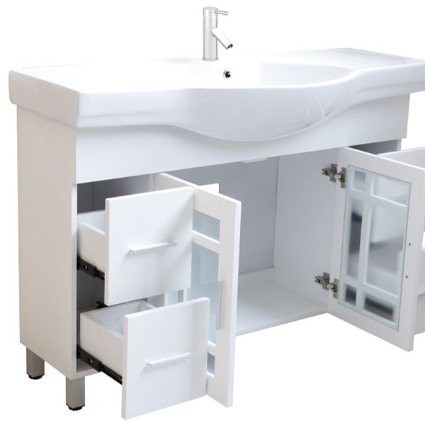 48 in Single Sink Vanity-Wood-White
