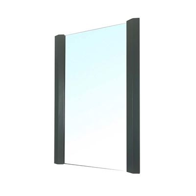 Solid wood frame mirror-Dark Gray