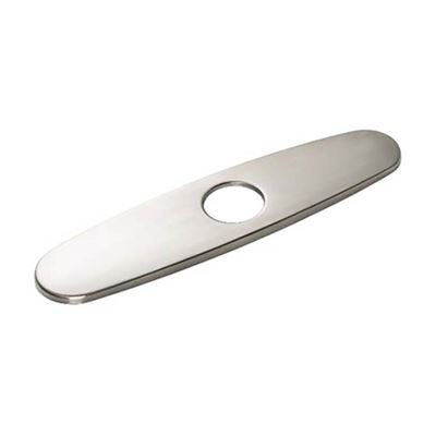 Verona 10 in. Stainless Steel Faucet Deck Plate