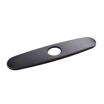 10 in. Stainless Steel Faucet Deck Plate Oil Rubbed Bronze