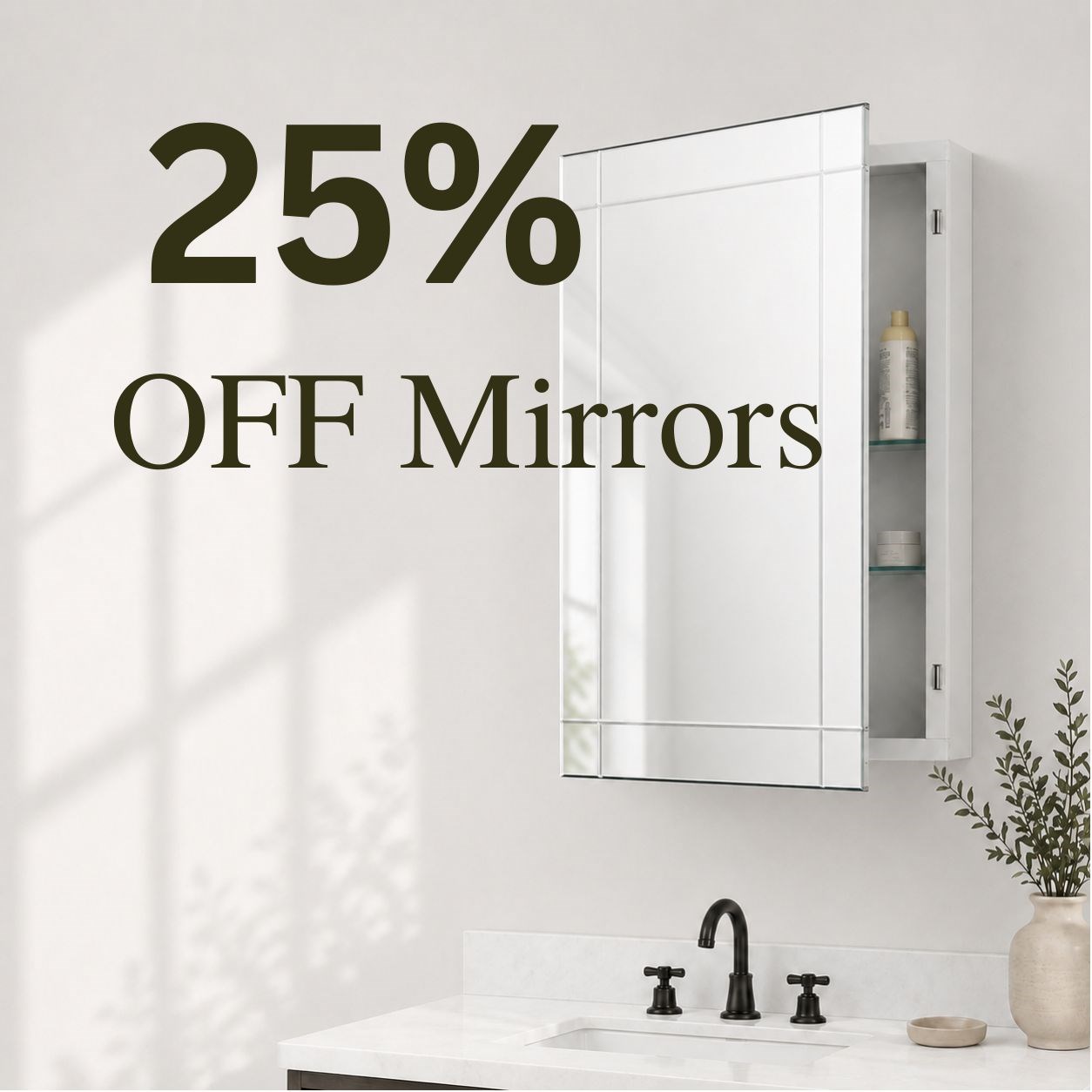 Bellaterra Home sale event featuring 20 percent off mirrors